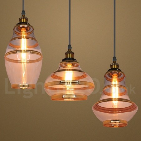 Lampada a sospensione in vetro stile europeo per bar lounge