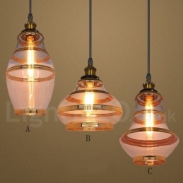 Lampada a sospensione in vetro stile europeo per bar lounge