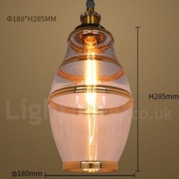 Lampada a sospensione in vetro stile europeo per bar lounge