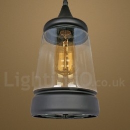 Lampada a sospensione in vetro vintage europea per soggiorno