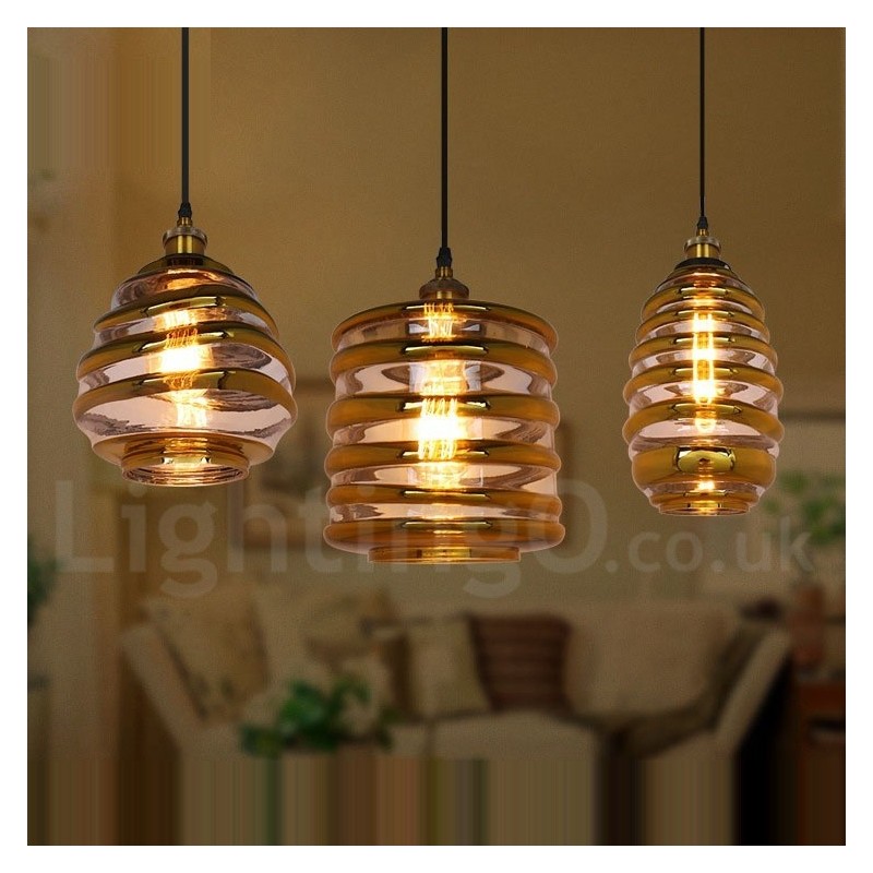 Lampada a sospensione in vetro stile europeo per bar e lounge