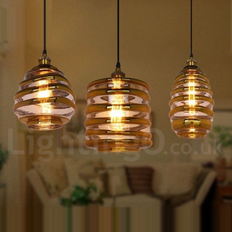 Lampada a sospensione in vetro stile europeo per bar e lounge