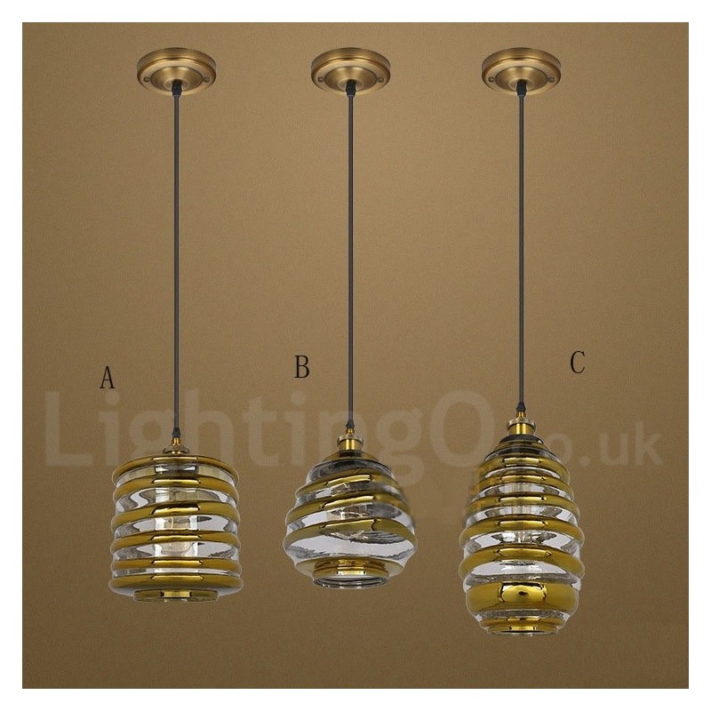 Lampada a sospensione in vetro stile europeo per bar e lounge