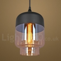 Lampada a sospensione in vetro rustica europea per salotto