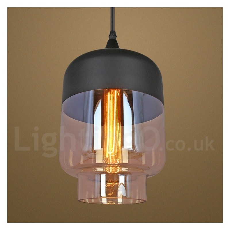 Lampada a sospensione in vetro rustica europea per salotto