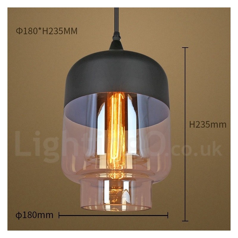 Lampada a sospensione in vetro rustica europea per salotto