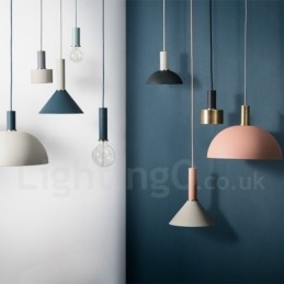 Lampada a sospensione nordica moderna 1 luce in acciaio E27