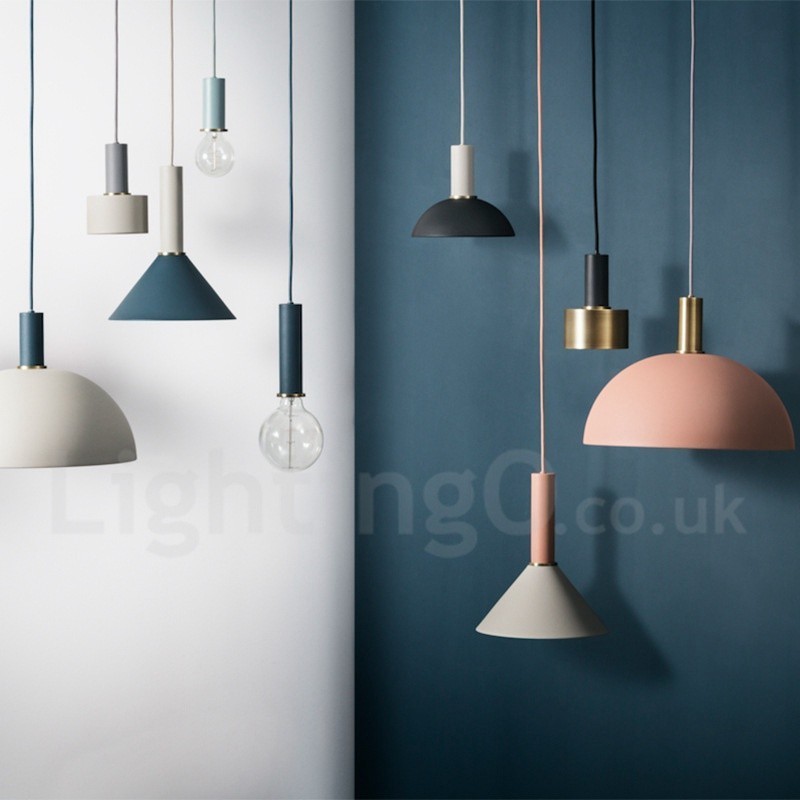 Lampada a sospensione nordica moderna 1 luce in acciaio E27