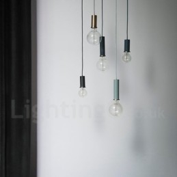 Lampada a sospensione nordica moderna 1 luce in acciaio E27