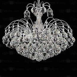 Lampadario moderno in cristallo a 3 luci