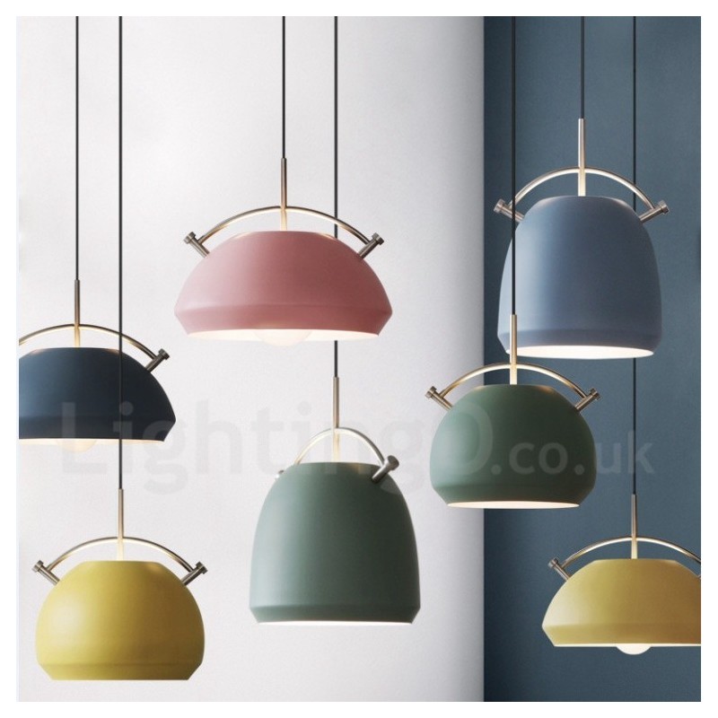 Lampada a sospensione nordica moderna 1 luce E27 in lega di alluminio