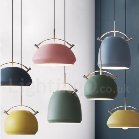 Lampada a sospensione nordica moderna 1 luce E27 in lega di alluminio