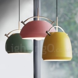 Lampada a sospensione nordica moderna 1 luce E27 in lega di alluminio