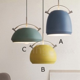 Lampada a sospensione nordica moderna 1 luce E27 in lega di alluminio