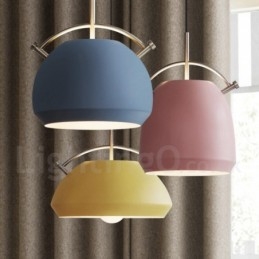Lampada a sospensione nordica moderna 1 luce E27 in lega di alluminio