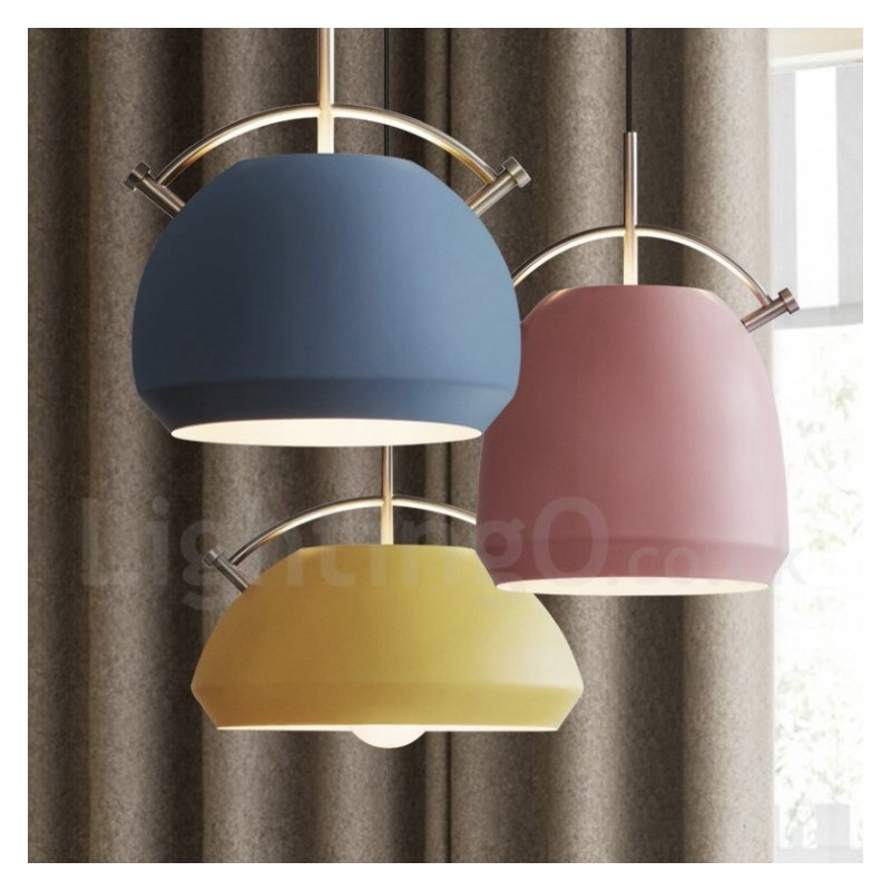 Lampada a sospensione nordica moderna 1 luce E27 in lega di alluminio