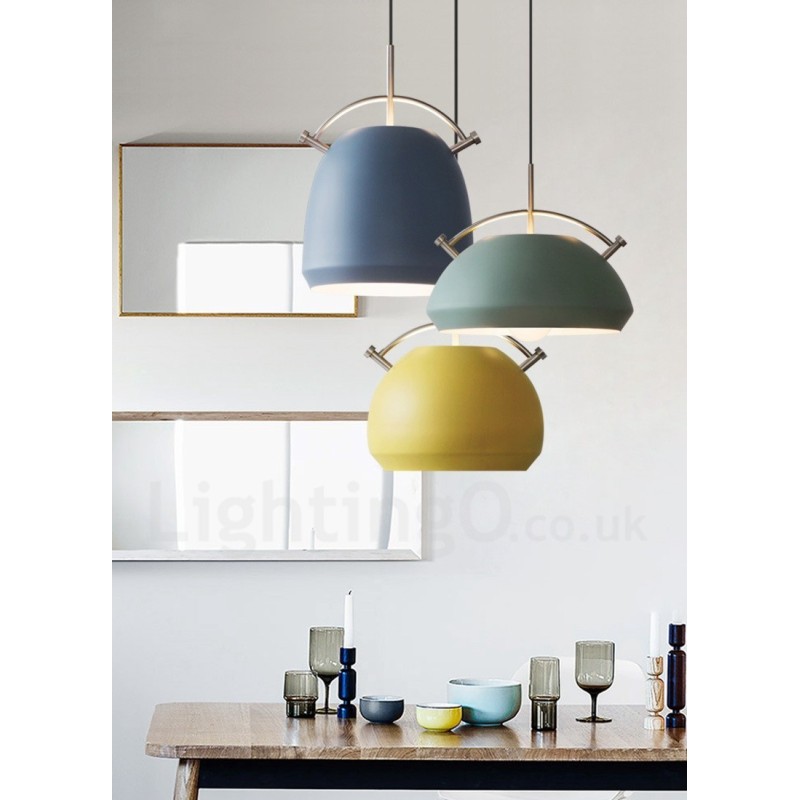 Lampada a sospensione nordica moderna 1 luce E27 in lega di alluminio