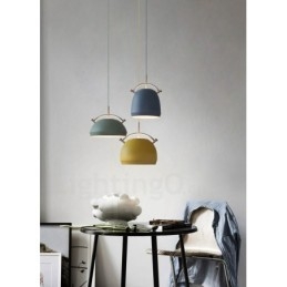 Lampada a sospensione nordica moderna 1 luce E27 in lega di alluminio