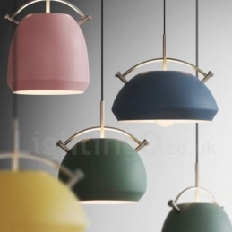 Lampada a sospensione nordica moderna 1 luce E27 in lega di alluminio