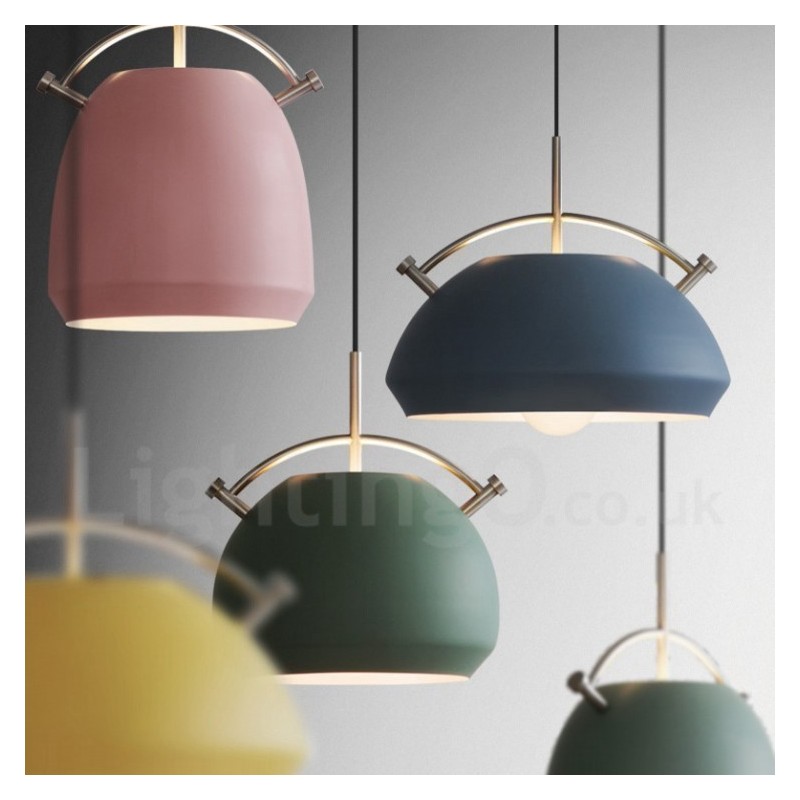Lampada a sospensione nordica moderna 1 luce E27 in lega di alluminio