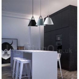 Lampada a sospensione vintage nordica 1 luce E27 Ø 36 cm