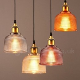 Lampada a sospensione moderna contemporanea in vetro multicolore 1 luce E27