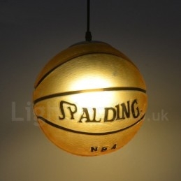 Lampada a sospensione vintage moderna 1 luce con paralume in vetro, attacco E27, Ø 25 cm