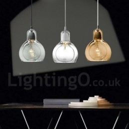 Lampada a sospensione contemporanea in vetro stile nordico 1 luce E27