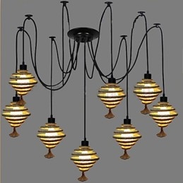 Lampadario retrò nordico a nido d'ape The Heavenly Maids Scatter Blossoms