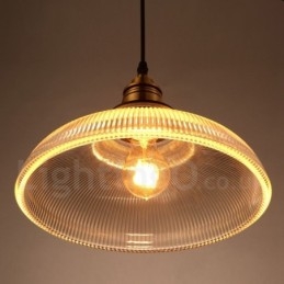 Lampada a sospensione vintage in vetro 1 luce E27