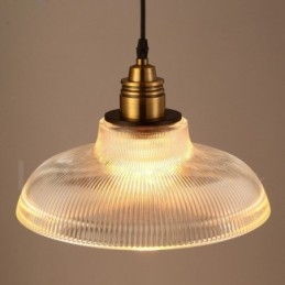 Lampada a sospensione vintage in vetro 1 luce E27