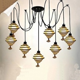 Lampadario retrò nordico a nido d'ape The Heavenly Maids Scatter Blossoms