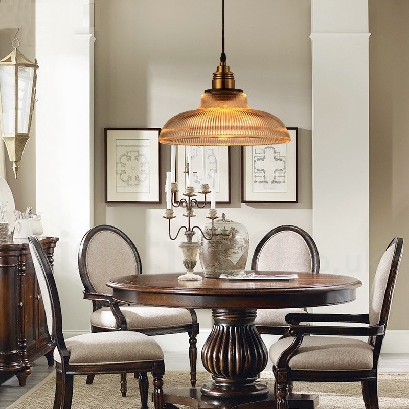 Lampada a sospensione vintage in vetro 1 luce E27
