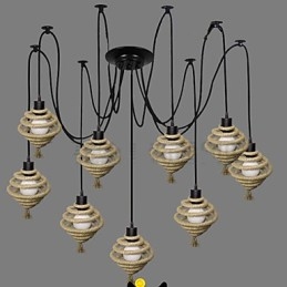 Lampadario retrò nordico a nido d'ape The Heavenly Maids Scatter Blossoms