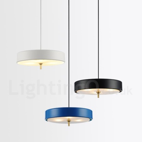 Lampada a sospensione contemporanea con paralume in vetro e struttura in lega di alluminio 35 cm