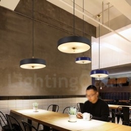 Lampada a sospensione contemporanea con paralume in vetro e struttura in lega di alluminio 35 cm