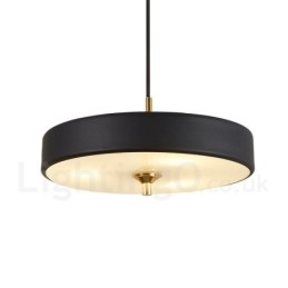 Lampada a sospensione contemporanea con paralume in vetro e struttura in lega di alluminio 35 cm