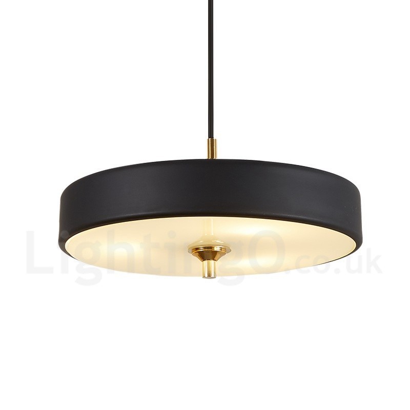 Lampada a sospensione contemporanea con paralume in vetro e struttura in lega di alluminio 35 cm