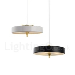 Lampada a sospensione contemporanea con paralume in vetro e struttura in lega di alluminio 35 cm