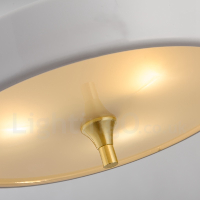 Lampada a sospensione contemporanea con paralume in vetro e struttura in lega di alluminio 35 cm