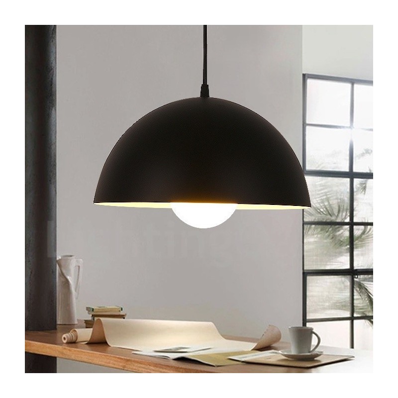 Lampada a sospensione moderna in acciaio e lega di alluminio, Ø 30 cm, attacco E27