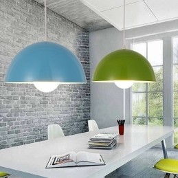Lampada a sospensione moderna in acciaio e lega di alluminio, Ø 30 cm, attacco E27