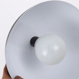 Lampada a sospensione moderna in acciaio e lega di alluminio, Ø 30 cm, attacco E27