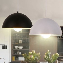 Lampada a sospensione moderna in acciaio e lega di alluminio, Ø 30 cm, attacco E27