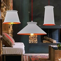 Lampadario a sospensione mini moderno contemporaneo in metallo 3 luci