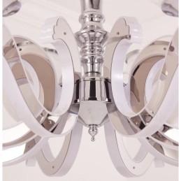 Lampadario a sospensione moderno contemporaneo di lusso 8 luci con paralume in vetro E14