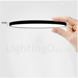 Plafoniera LED moderna nordica dimmerabile ultra sottile con paralume in acrilico e telecomando