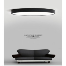 Plafoniera LED moderna nordica dimmerabile ultra sottile con paralume in acrilico e telecomando