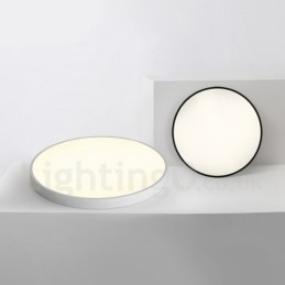Plafoniera LED moderna nordica dimmerabile ultra sottile con paralume in acrilico e telecomando