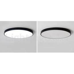Plafoniera LED moderna nordica dimmerabile ultra sottile con paralume in acrilico e telecomando